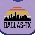 thumbnail image 4 of Inktastic Dallas Texas Skyline Vintage Boys or Girls Baby Bib, 4 of 4