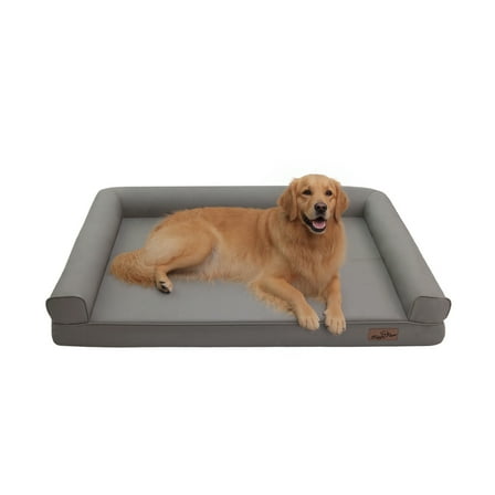 BingoPaw Dog Sofa Bed with Microfiber Leather Cover Couch Bed for Small Medium Extra Large Dogs