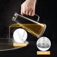 thumbnail image 2 of Glass Olive Oil Bottle Oil Dispenser, Empty Vinegar Oil Dispenser with Handle, Non-Slip Silicone Base, Large Leak-Proof Oil Dispenser for Kitchen, Barb, 2 of 5