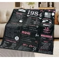 thumbnail image 3 of Yibo 60th Birthday Gifts for Women Blanket Flannel Soft and Comfortable Anti-static Bed Sofa Blanket, 3 of 7