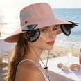 thumbnail image 4 of JZCHUNTOY Solar Fan Hat 1 Pack with 2 Detachable Fans, USB Rechargeable Long Battery Life Outdoor Sun Shade Cap, UV Protection Breathable Adjustable Cooling Hat for Hiking Camping Gardening, 4 of 6