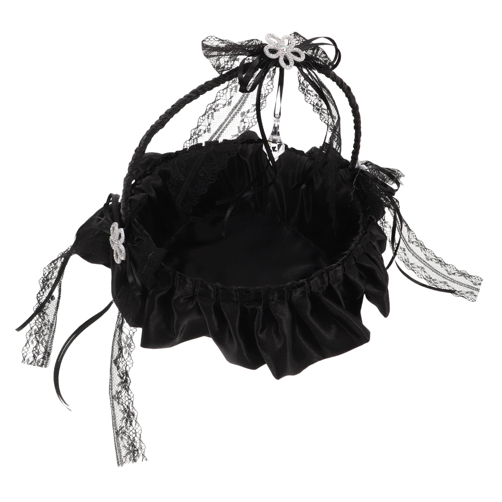 FOMIYES Wedding Flower Basket with Handle for Garden Ceremony, Party Decoration, and Elegant Event Use