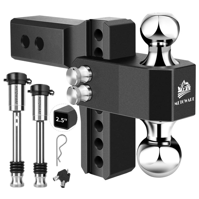 Enganche para remolque METOWARE de aluminio, receptor de 2,5" y caída de 6"