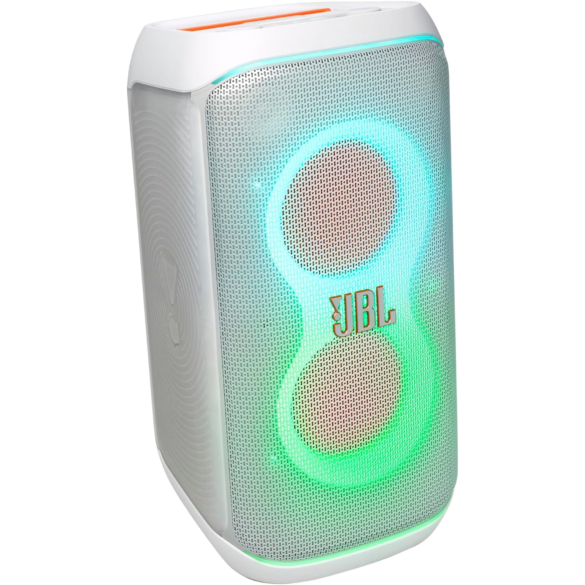 JBL PartyBox Club 120 Portable Party Speaker with Adaptive Futuristic Lightshow, White