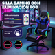 thumbnail image 2 of Silla Gaming con Reposapies y Luz LED Premium Gamer azul 6.49 pulg TITANO SGCRPLED01BL, 2 of 7