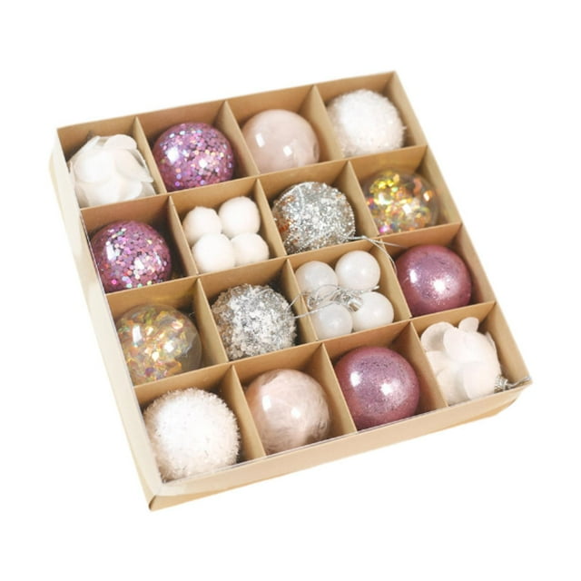 Adornos de Navidad Macarena 30 Piezas Bolas Decorativas Rosa