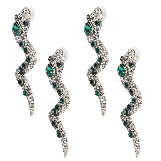 Pendientes De Metal, Pendientes De Serpiente Seguros, Firmes Para Bodas De Fiesta De Baile EOTVIA Metal Earrings