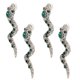 thumbnail image 2 of 4 pendientes de serpiente de metal a la moda, colgantes salvajes, accesorios de ropa creativos y elegantes, 2 of 5