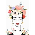 thumbnail image 2 of Isabelle Z 17x24 Black Ornate Wood Framed with Double Matting Museum Art Print Titled - Flower Crown Frida I, 2 of 4