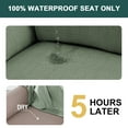 thumbnail image 3 of H.VERSAILTEX Premium Jacquard Stretch Sofa Cover with Waterproof Seat & Elastic Bottom Protection for Kids,Pets 1-Piece Furniture Protector Slipcover(Loveseat,Sea Grass), 3 of 7