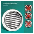 Wall Vent Cover 2"12" Stainless Steel Round Exhaust Grille Outlet