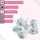 thumbnail image 4 of Set de té Brew To A Tea Floral, 13 piezas, porcelana, color azul adulto, 4 of 9