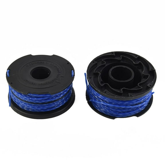 2 Pack String Trimmer Spool and Line Replacement Set for Black & Decker GL652 GL653 GL650 Lawn Mower Spare Blade Garden Replacement Tool
