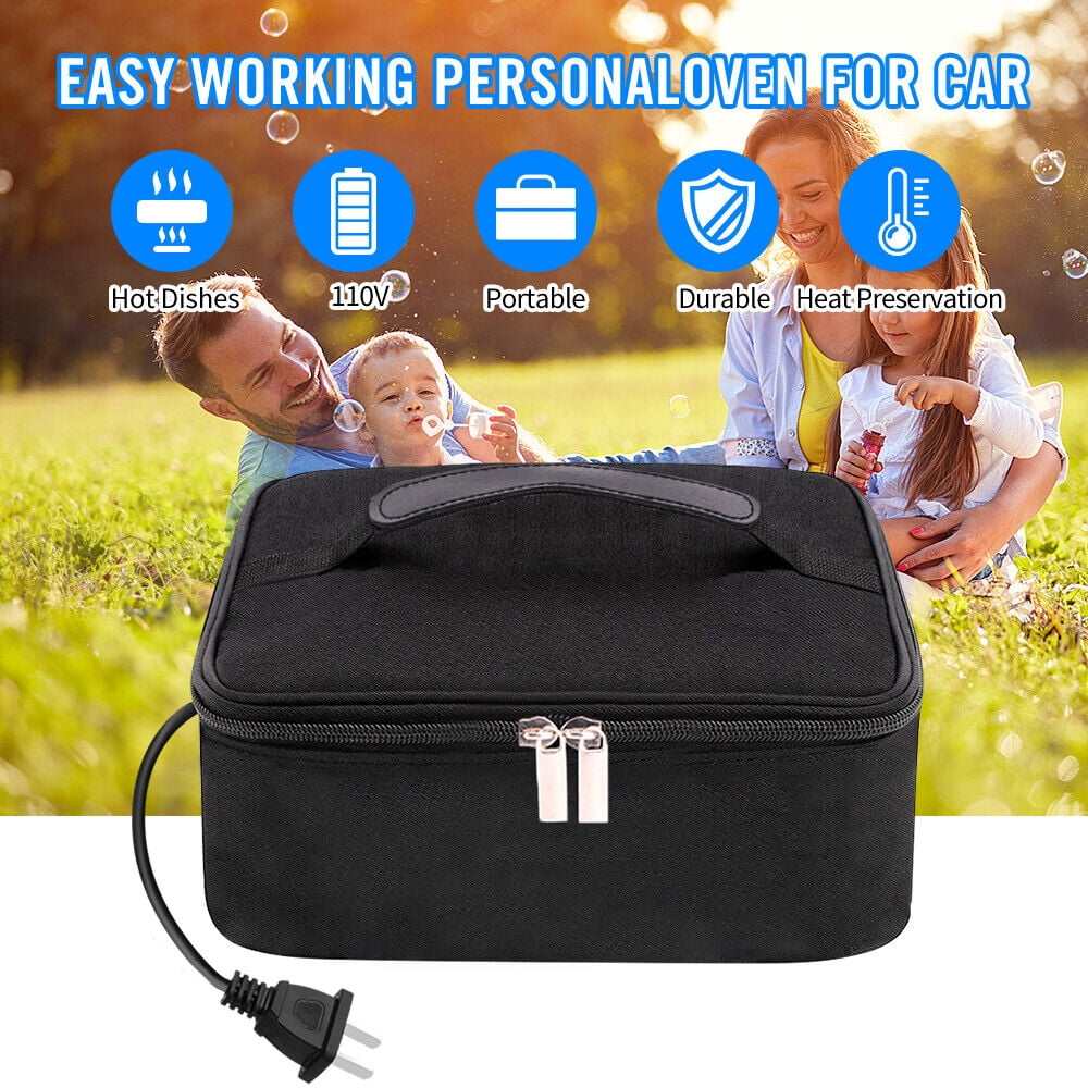 YouLoveIt Portable Oven Portable Food Warmer Personal Portable Oven Mini Electric Heated Lunch Box for Car/Truck/Home