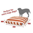 thumbnail image 3 of Majestic Pet | Vertical Stripe Rectangle Pet Bed For Dogs, Removable Cover, Burnt Orange, Extra Large, 3 of 5