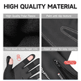 thumbnail image 4 of BYXAS Non-Slip Touchscreen Winter Gloves Women Men Ski Snow Gloves Liner Thermal Warm Touch Screen, Suit for Running, Cycling, Biking, Hiking, Driving, Walking, Typing(Black XL), 4 of 10