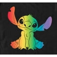 thumbnail image 2 of Men's Lilo & Stitch Colorful Stitch Graphic Tee Black Small, 2 of 5