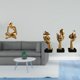thumbnail image 2 of Figura de lector abstracto, estatua de pensador, decoración de mesa, figura humana, estante de oficina, coleccionables, resina, diseño hueco único, ad, 2 of 8