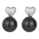 thumbnail image 1 of Pendientes de plata de ley S925 con forma de corazón y perlas, nicho de primera calidad, accesorios de ropa, 1 of 5