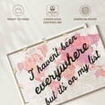 thumbnail image 6 of Elephant Stock It's On My List Wall Art - Horizontal Canvas Wall Art - Living Room Wall Decor - Inspirational And Typography Canvas - Beige And Pink Decor By Sue Schlabach - 12" x 8", 6 of 8