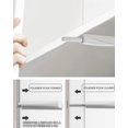 thumbnail image 3 of Amortiguador de puerta de armario con sistema de apertura por presión, 2 piezas, pestillo magnético para abrir, tiradores de empuje para armario, cierres magnéticos para gabinete, amortiguad, 3 of 5