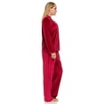 thumbnail image 3 of Lati Fashion Women's Velvet Long Sleeve Pajamas Sleepwear with Button Front and Pocket, 3 of 3