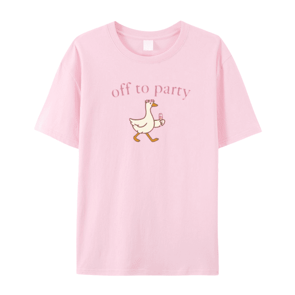 Off to Party Goose T Shirt Funny Bachelorette Graphic Tee Bride to Be Tshirt Bridal Party Wedding Weekend Unisex Tee