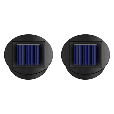 2X Smart Garden Solar Powered Replacement Round LED Light Box Solar Battery Box Solar Cells Li-Ion Battery Charger
