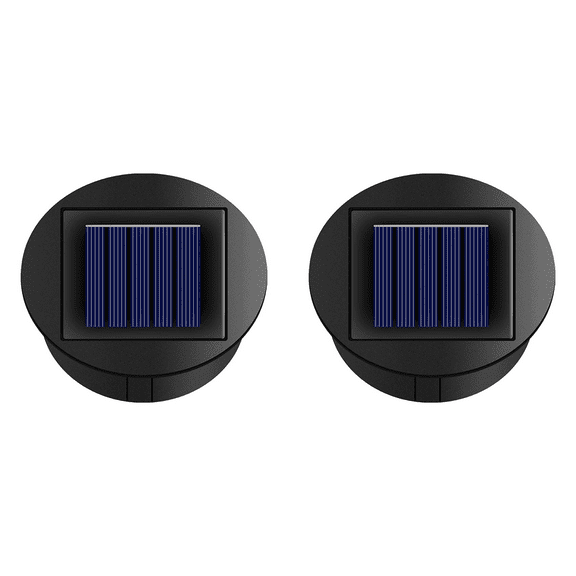 2X Smart Garden Solar Powered Replacement Round LED Light Box Solar Battery Box Solar Cells Li-Ion Battery Charger