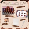 thumbnail image 2 of Beetles Mocha Sweater Cat Eye Gel Nail Polish Set, 6 Colors 9ml Fall Gel | Brown-Based Iridescent Cat Eye Gel Kit Magnetic Effect, Button Charms & Star Stickers & Magnet, Soak Off UV Salon at Home, 2 of 8