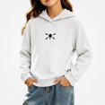 thumbnail image 3 of NAISIBABY Toddler Girls Sweatshirt – Soft Long-Sleeve Everyday Pullover Tops White Size 5T, 3 of 5