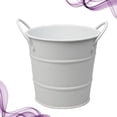 thumbnail image 2 of Stainless Steel Fries Bucket Mini Red Snacks Fried Chicken Metal Bucket Restaurant Bar Storage Barrel Ice Bucket Food Container (White), 2 of 6