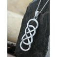 thumbnail image 6 of AFFY Double Infinity Pendant Necklace In 14k White Gold Over Sterling Silver, 6 of 6