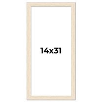 14x31 Frame White Real Wood Picture Frame Width 1.5 inches | Interior Frame Depth 0.5 inches | Barn
