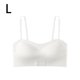 thumbnail image 5 of Qarigey Sujetador Push up sin aros para mujer, ropa interior, lencería desmontable para mujer, Bralette transpirable agradable a la piel, sujetador Ropa interior Blanco L Qarigey AP012597-03, 5 of 6