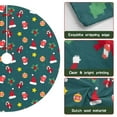 thumbnail image 6 of 30 Inch Christmas Tree Skirt – Velvet Plush Tree Mat, Soft Thickened Polyester with Red Ties, Single-Sided Printing, Available in 30in/36in/48in, Perfect for Holiday Xmas Tree Decoration, 6 of 7