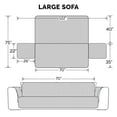 thumbnail image 4 of FurHaven Pet Products Reversible Large Sofa Furniture Protector - Espresso/Clay, Large Sofa, 4 of 10