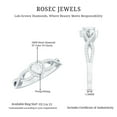 thumbnail image 6 of Rosec Jewels Lab Created Diamond Heart Engagement Ring with Halo, EF-VS Grade - Ready to Gift, 10K White Gold, US 10.00, 6 of 9