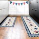 thumbnail image 5 of Juego de dos alfombras de cocina con temática del Día de la Independencia, con felpudos patrióticos antideslizantes con estampado de banderas rojas, blancas y azules para fregadero y cocina., 5 of 6
