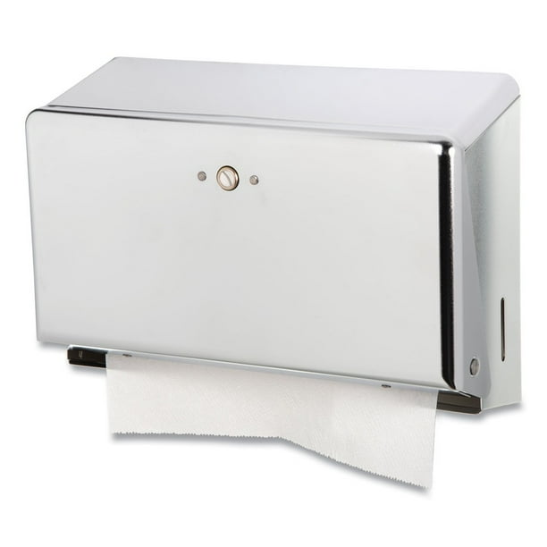 Mini C-Fold/Multifold Towel Dispenser, 11.13 x 3.88 x 7.88, Chrome Mini C-Fold/Multifold Towel Dispenser, 11.13 x 3.88 x 7.88, Chrome