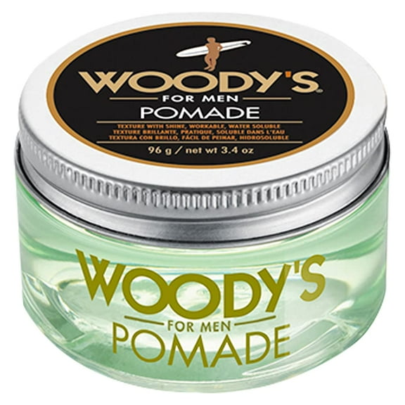 Woody's Matte Finish Hair Gel Pomade, Water-Soluble Hair Pomade for Men with Strong Hold, 3.4 oz