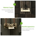 thumbnail image 2 of Shisuyan Retro Jewelry Box Lock Golden 1 Set 2.9x1.4in Copper Zinc Alloy, 2 of 8