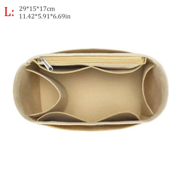 Bolso de mano interno para Longchamp, bolsa organizadora con inserto de fieltro
