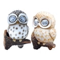 thumbnail image 1 of OUNONA 2Pcs Owl Statue Solar Lamp Resin Material Garden Light for Outdoor Yard Ambiance, 1 of 5
