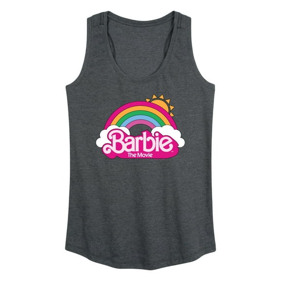 Barbie the Movie - Barbie Logo Rainbow - Women's Racerback Tank Top