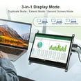 thumbnail image 3 of LESOWN Wide Small Screen 1024x600 IPS 7inch LCD Display HDMI Monitor Touch Display Module Built-in Speaker with Case for Raspberry Pi PC, 3 of 11