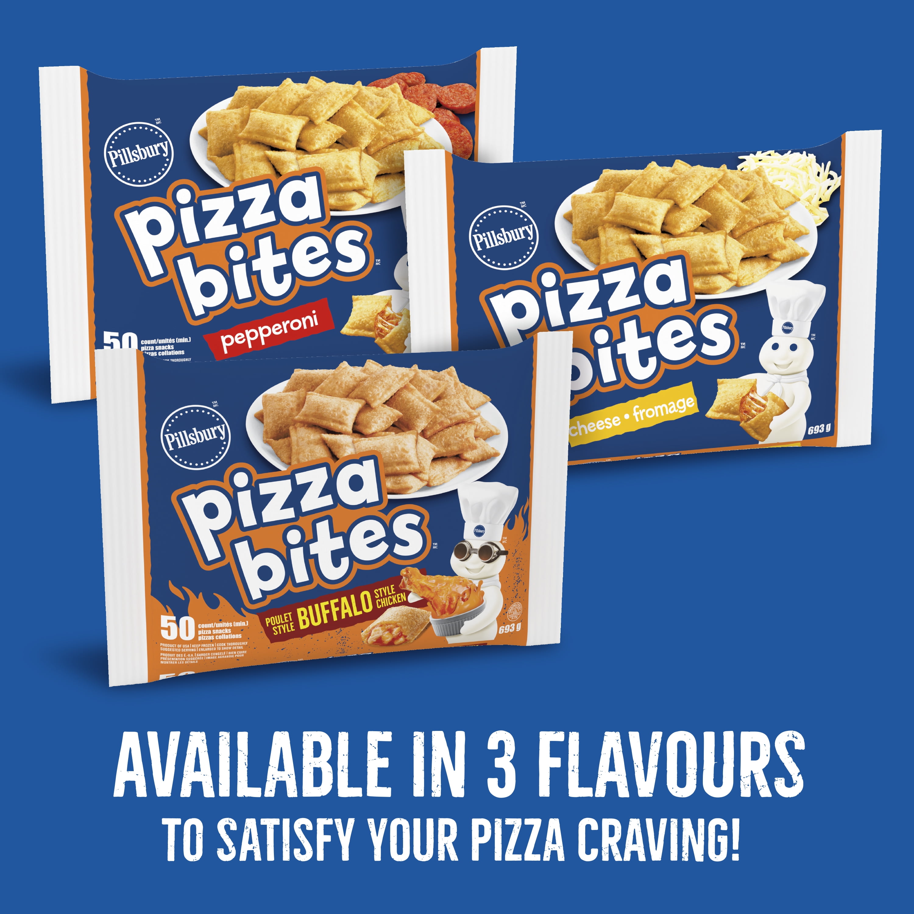 Pillsbury Pizza Bites Cheese, 693 g