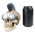 thumbnail image 7 of Celtic Tattoo Knotwork Mohawk Black Punk Haired Skull With Cool Shades Figurine, 7 of 7