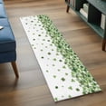 thumbnail image 3 of St. Patrick's Day 2'x6' Runner Rugs for Hallway Kitchen Bedside Non Slip Washable, Spring Farmhouse Luck Leaves Falling Entryway Rug Runners with Rubber Backing, Long Carpet Runner for Laundry Room, 3 of 8
