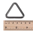 thumbnail image 5 of Uxcell 38mm Inner Width Triangle Ring Buckle Iron Electroplated Dark Gray 20 Pack, 5 of 5